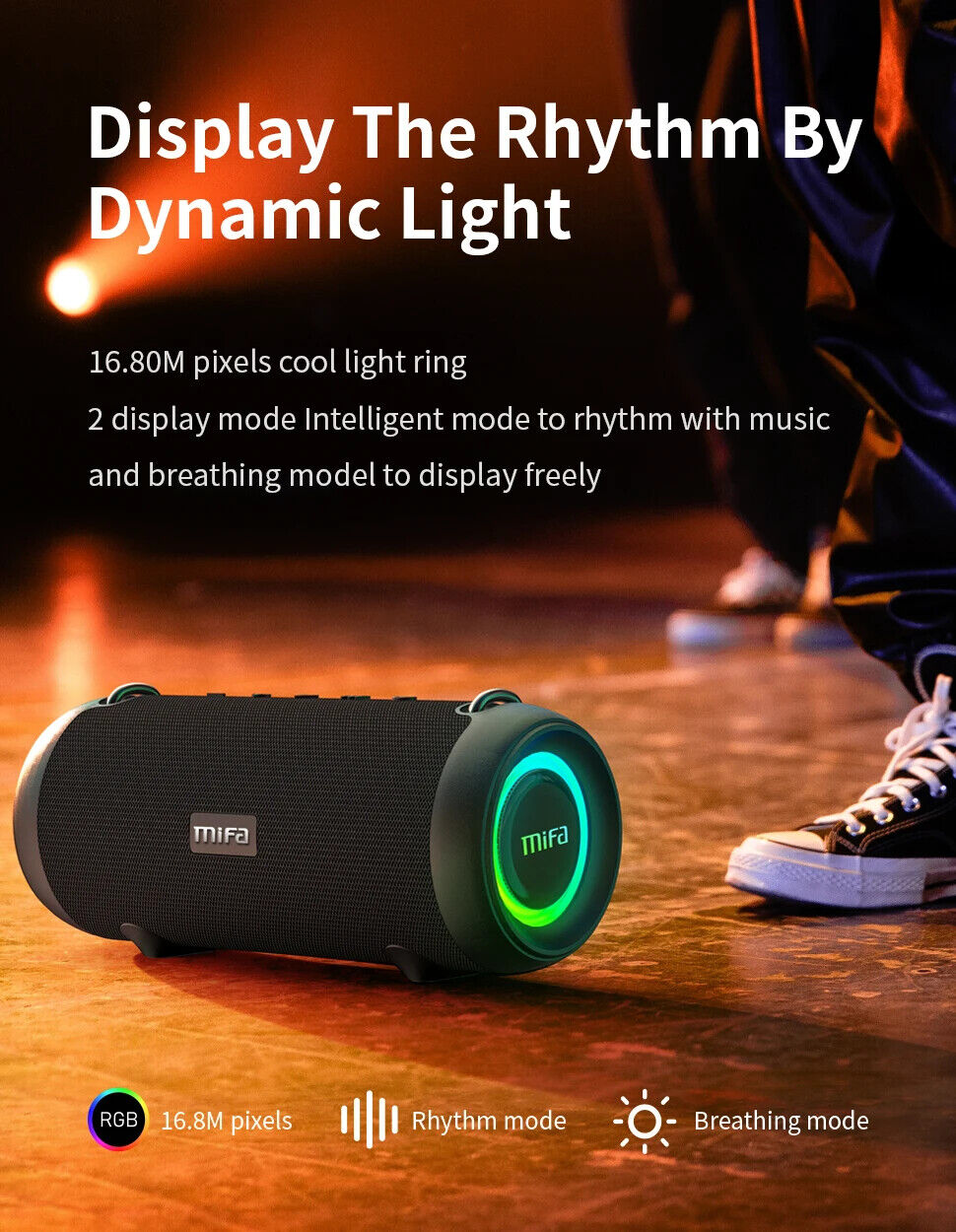 Bluetooth Speaker 60W Output Power Bluetooth Speaker with Class D Amplifier