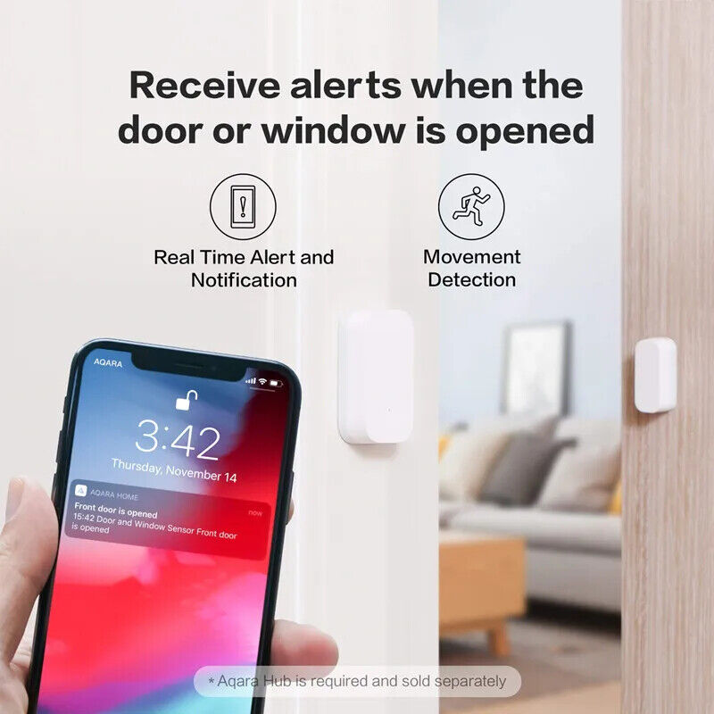Door Window Sensor ZigBee Wireless Connection Smart Door Sensor Smart Home Lot