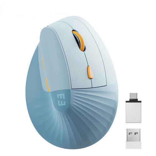 Vertical Wireless Mouse Type C Rechargeable Ergonomic USB & Type C Mice