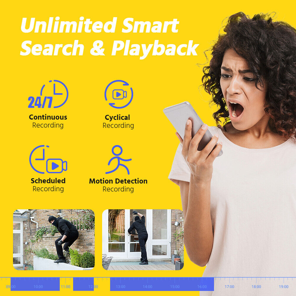 ANNKE 12MP 8CH 16CH NVR 4K Audio PoE Security Camera System Outdoor Full Color