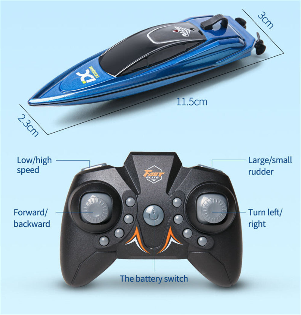 H106 RC Boat for Adult&Kid, 2.4GHz Remote Control Boat with Rechargeable Battery