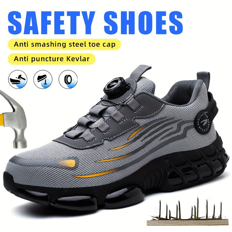 Best Indestructible Safety Work Shoes Steel Toe Breathable Work Boots Mens US