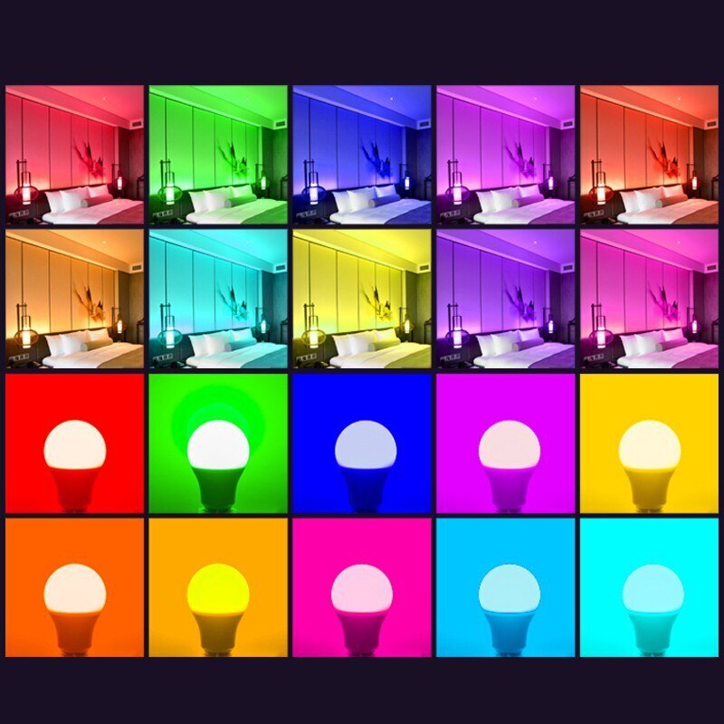 16 Color RGB Bulb LED - Multicolor Bulb - E27 Base - 220V Household Lighting