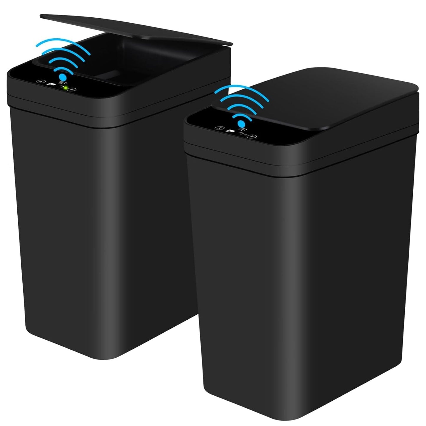 Sleek Automatic Trash Cans 2.2 Gallon - Odor-Sealing, Touchless Design