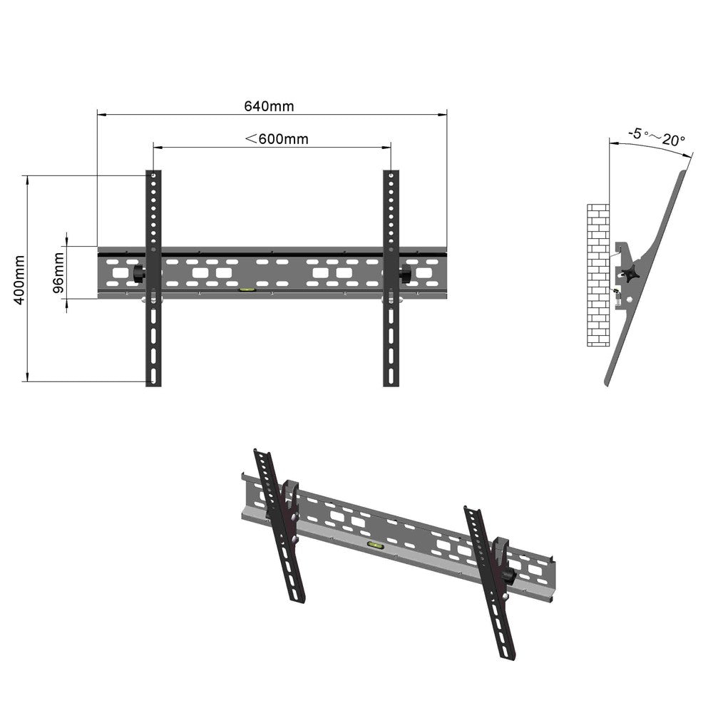 TV Stand TMW003S Load Capacity 50kg