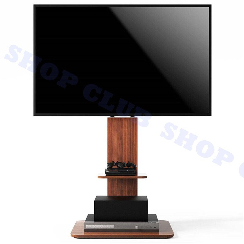 Heavy Duty TV Floor Stand 5-Levels Height Adjustable TV Mount Bracket Up To 65"