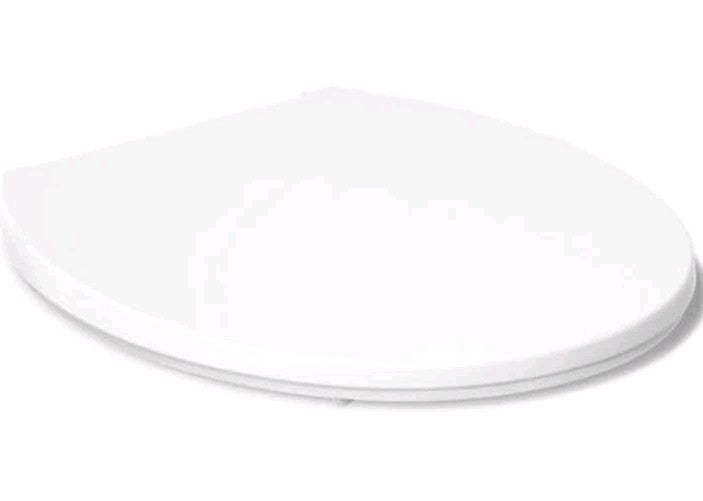 KOHLER K-27332-0 Glissade ReadyLatch Quiet Close Round Toilet Seat, White