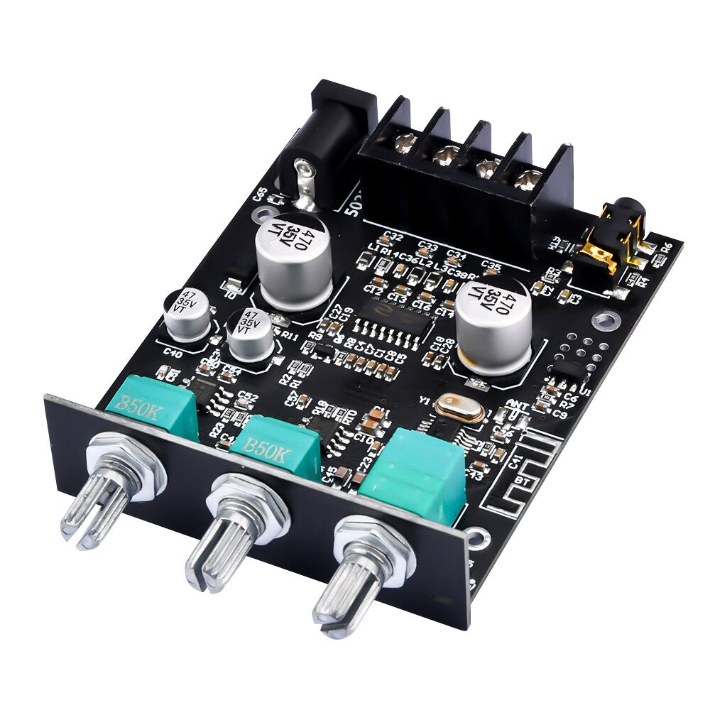 ZK-502MT 50W*2 Bluetooth 5.2 Audio Amplifier Board Module Tone Adjustable DIY.