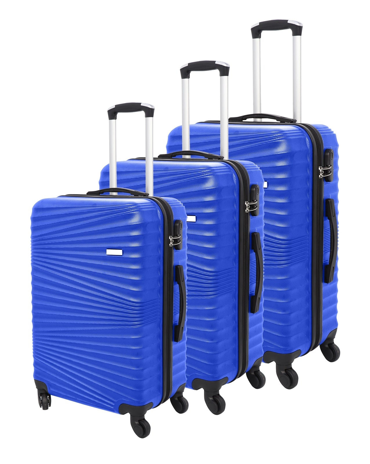 3 Pcs Suitcase Set ABS Hard Shell 4 Wheeled Trolley Lightweight Luggage PIONEER