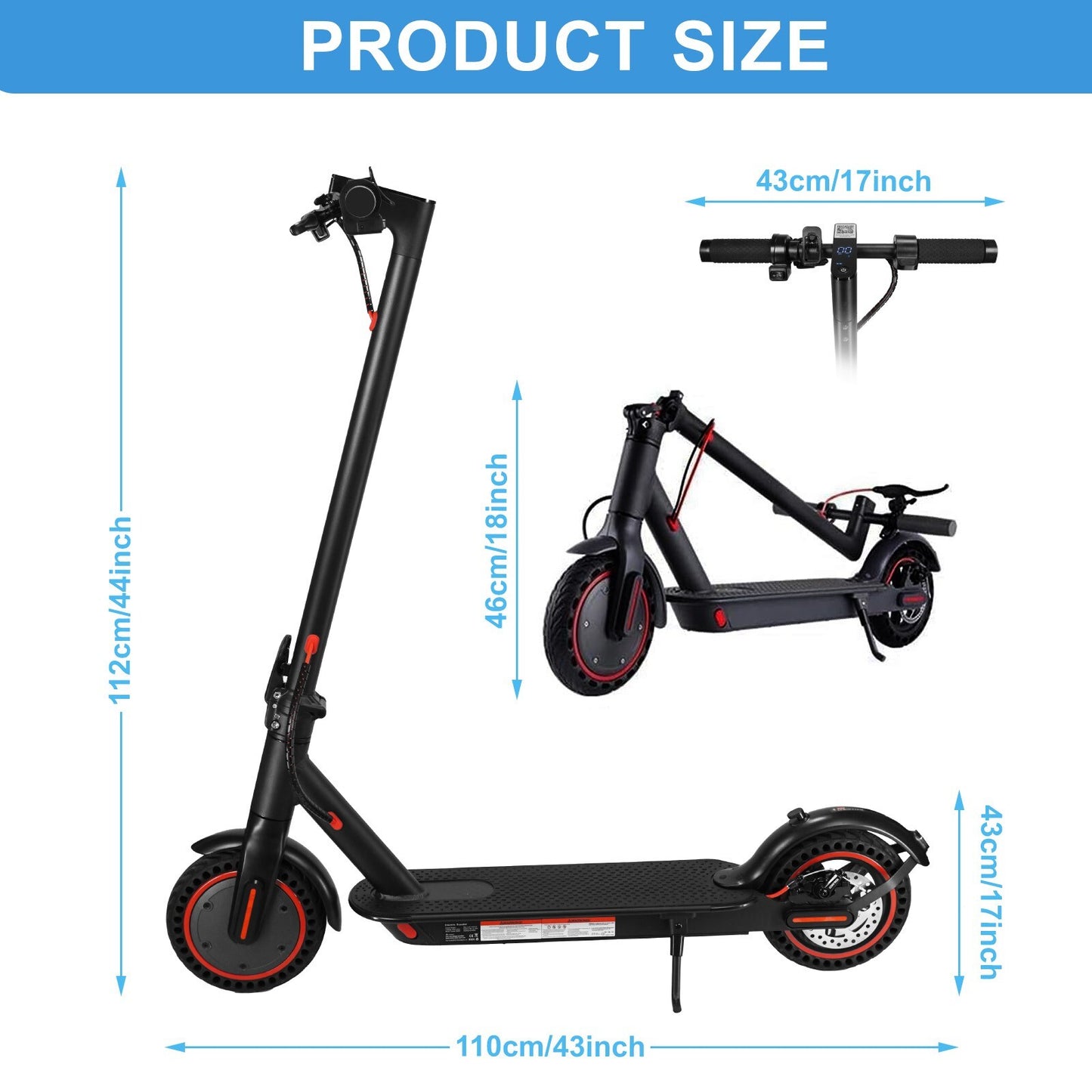 Electric Scooter 350W 20-30KM Long Range Folding E-Scooter Adult Urban Commuter