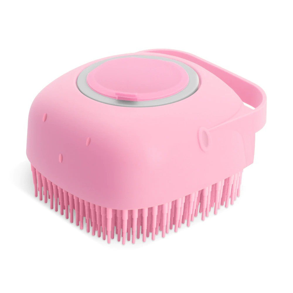 Pet Dog Shampoo Massager Brush Cat Massage Comb Grooming Scrubber Shower Brush F
