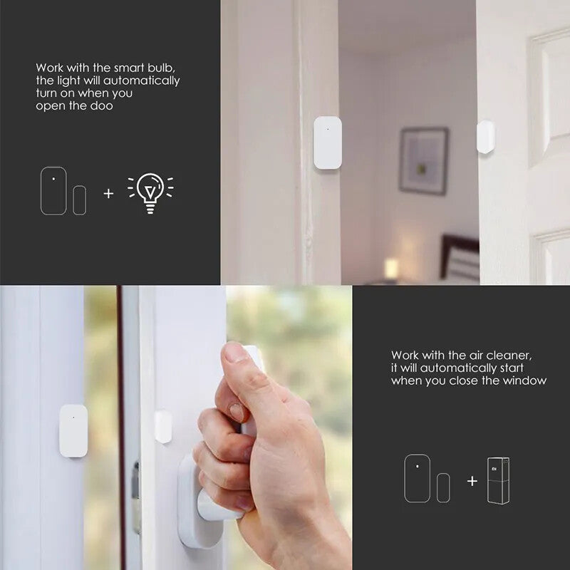 Door Window Sensor ZigBee Wireless Connection Smart Door Sensor Smart Home Lot