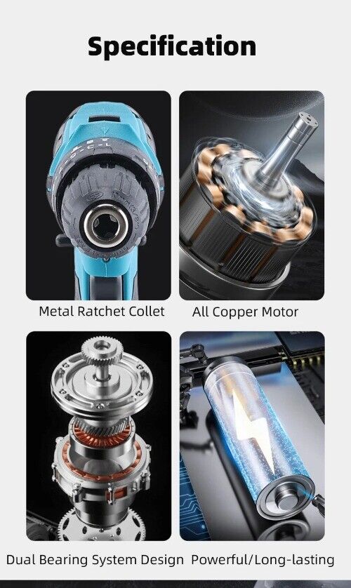 Electric Hand Drill Set Pistol Drill Electric Screwdriver Household Hand Drill