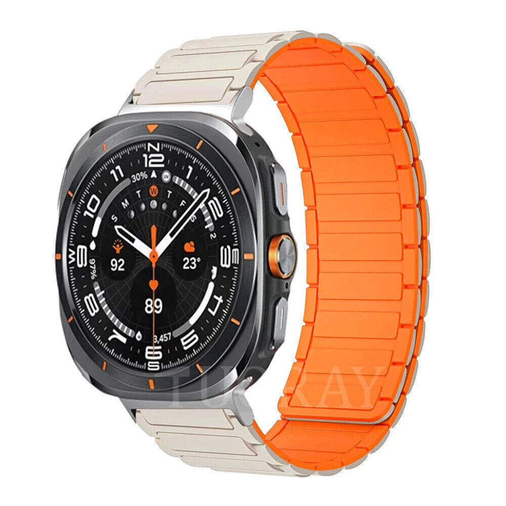 Quick Fit Silicone Band for Samsung Galaxy Watch Ultra 47mm Magnetic Loop Strap