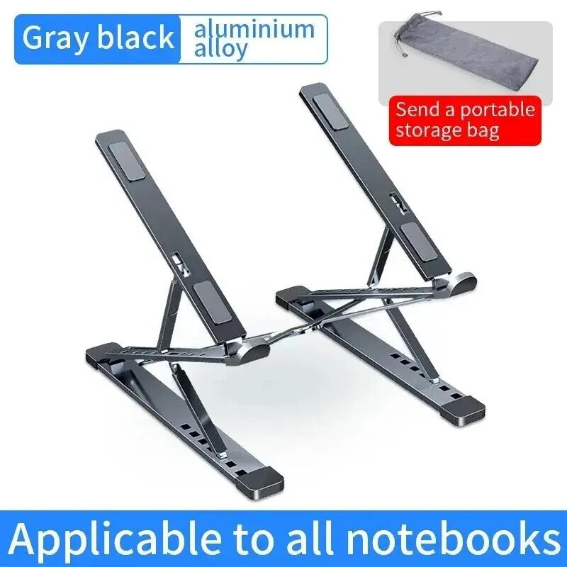Adjustable Laptop Stand Aluminum For Tablet Notebook Table Cooling Pad Foldable