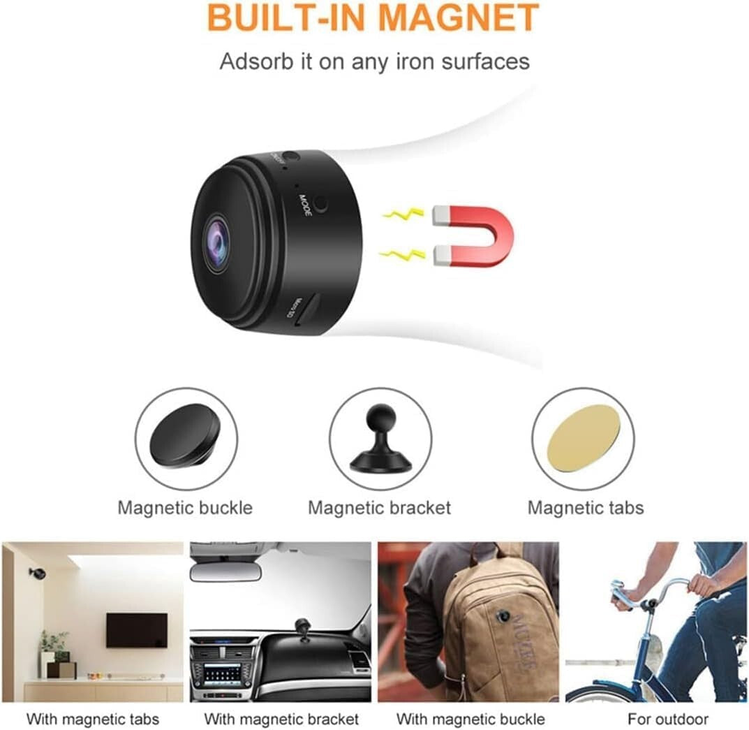 Mini Camera Wifi 1080P HD IP Camera Home Security IR Magnetic Wireless Camera