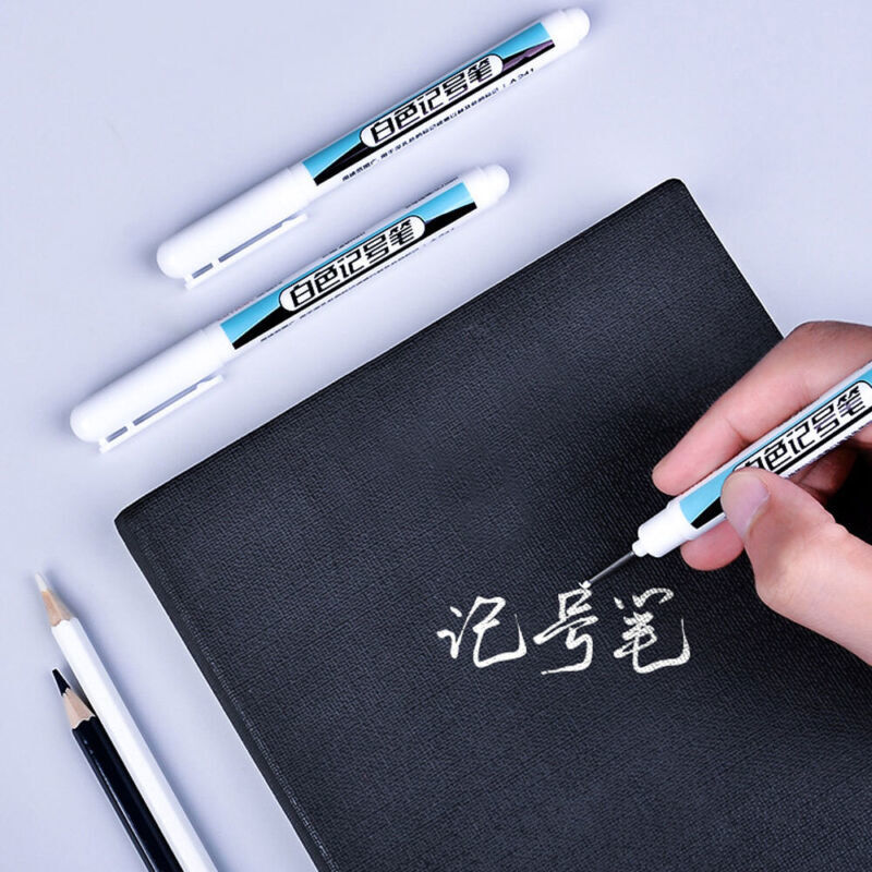 3pcs Oily White Marker Pen Graffiti Pen Permanent Tire Glass Painting Pen 0.7mm