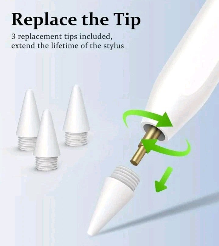 Stylus Pen for iPad 10&9th Generation, 2X Fast Charge Apple iPad Pencil A-White