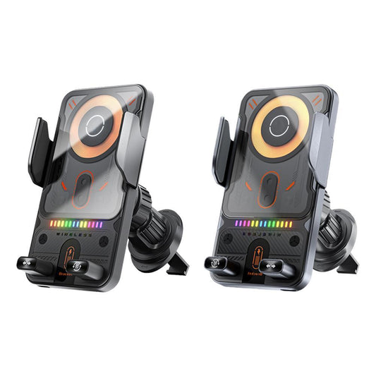 Universal Wireless Charging Car Phone Mount with Air Outlet Navigation Bra W1B7