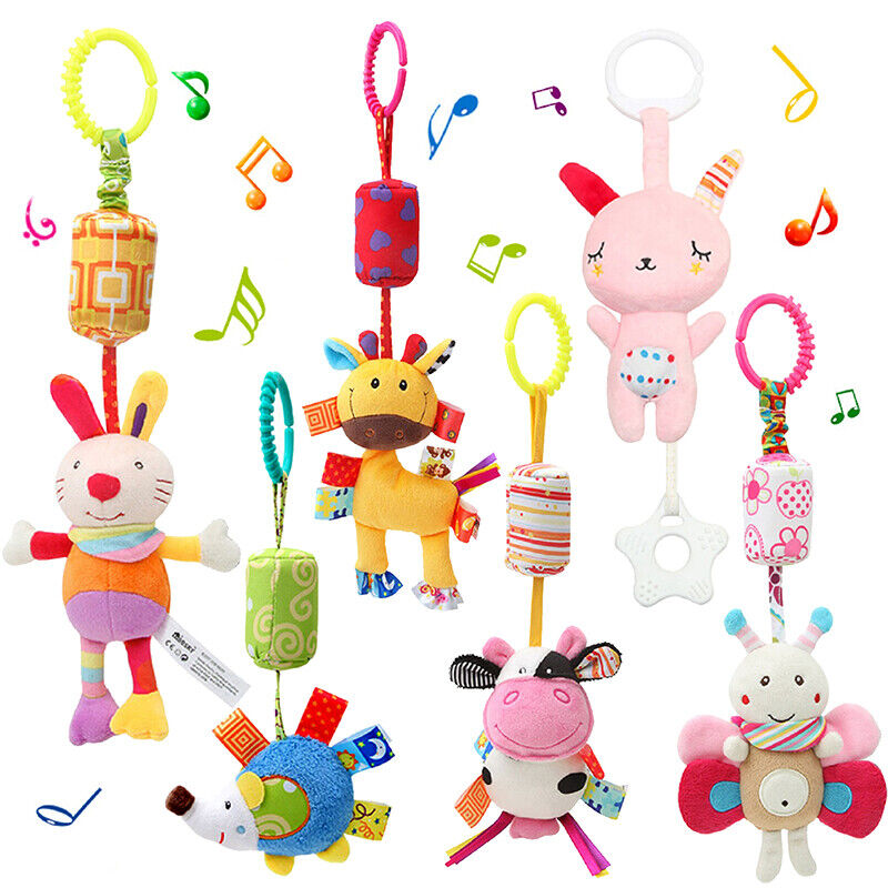 Baby Stroller Toy 6pcs 0-6 Mouth With Hanging Teether Toys For Boy Girl Gift