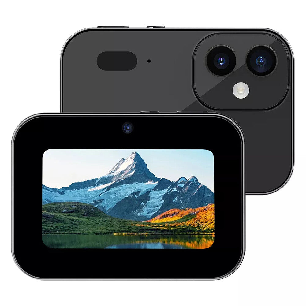 64MP 4K Digital Camera 16X 3 Lens Touch Screen Camera Music Player OTG 3600mAh