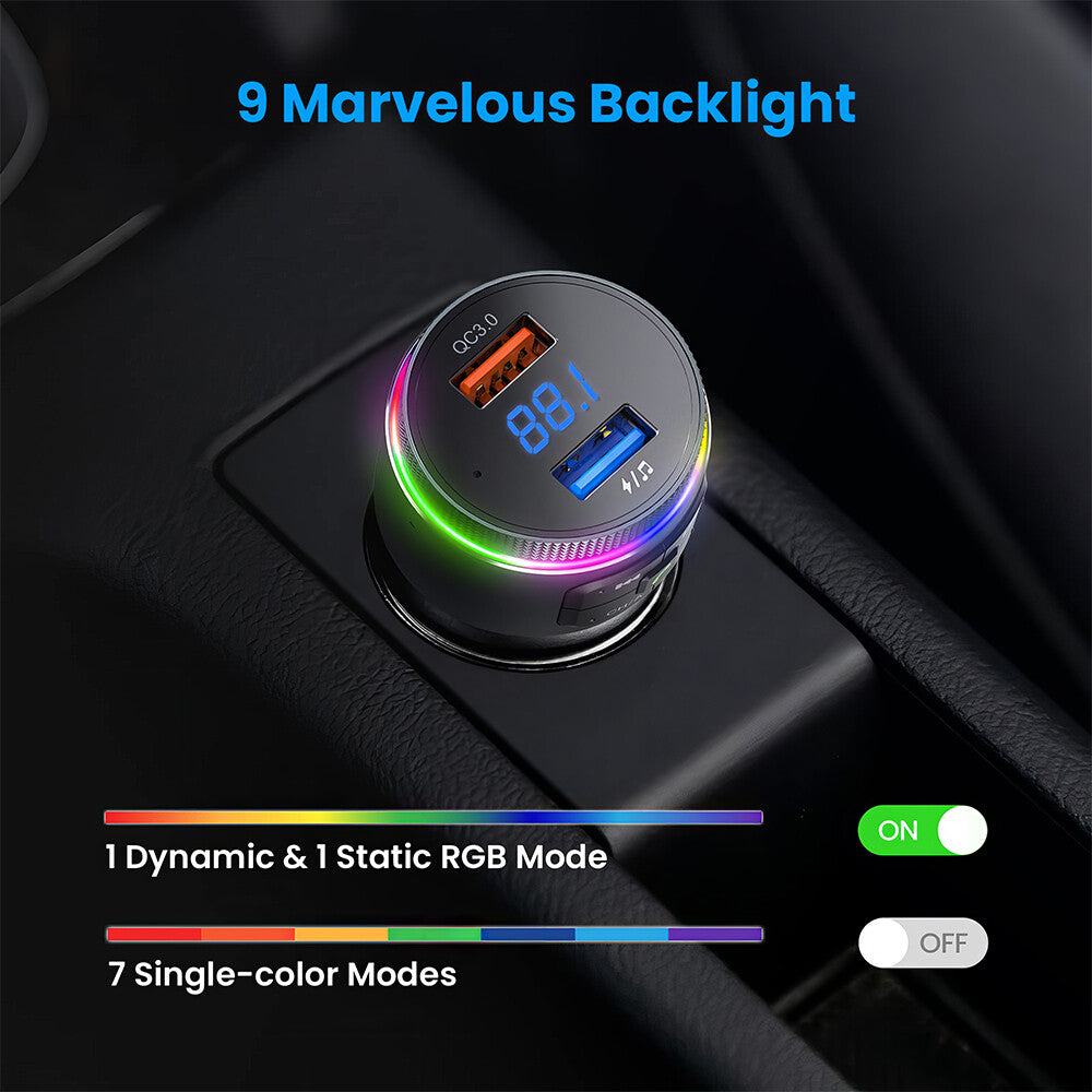 Bluetooth Car FM Transmitter MP3 Player Radio Wireless Adapter Kit 2 USB Charger