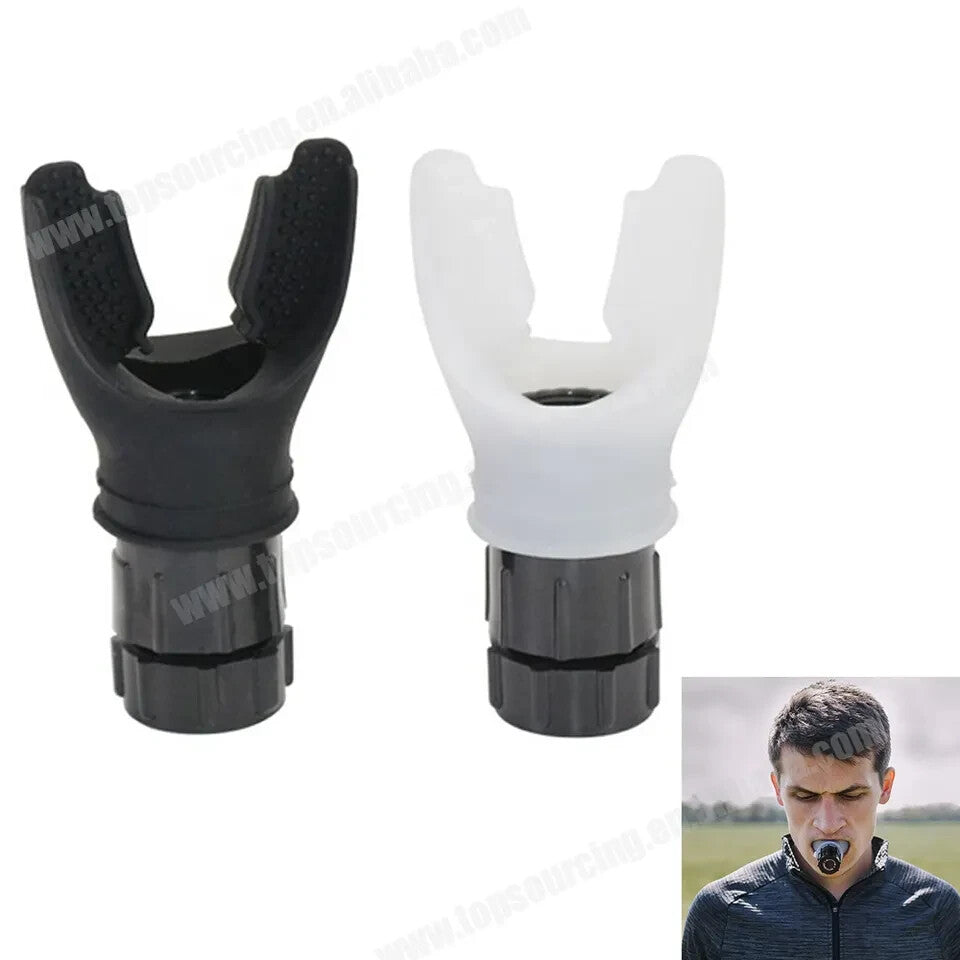 Silicone Breathing Exercise Device, Lung Breath Trainer, Respirator Mouthpiece