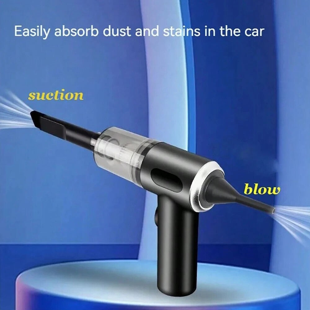 3in1 USB Rechargeable Vacuum Cleaner Suction Blowing Small Car Household Vacuum