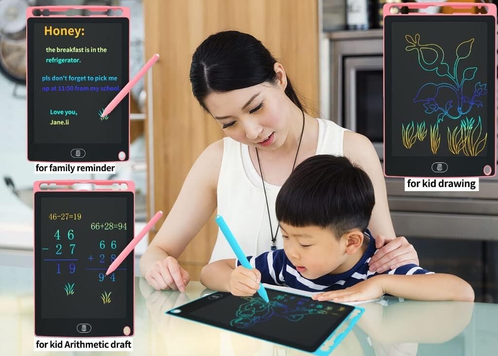 8.5 Inch LCD Writing Tablet for Kids Sketch Drawing Pad Doodle Board Pink