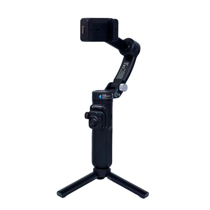 3 Axises Smartphone Gimbals Stabilizers Adjustable Fill Light for Video