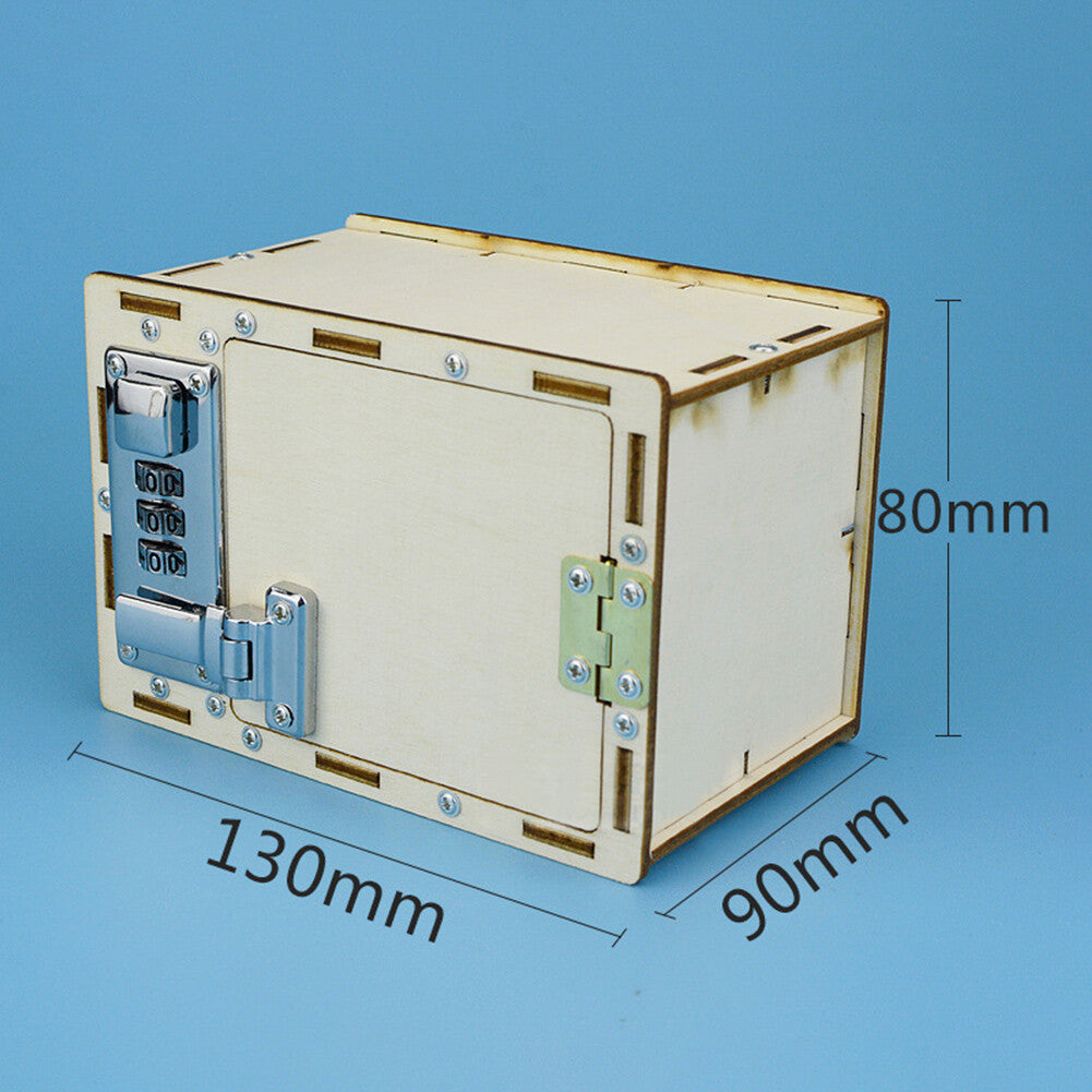 Kids DIY Mechanical Password Box Toy DIY Science School Projects Experiment Toy