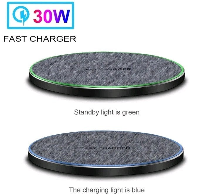 30W Wireless Charger Fast Charging Mat For Google Pixel 9Pro Fold 8 7a 6 5 4XL 3