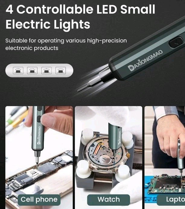Electric Screwdriver 70 in 1 Screwdriver Set with 64 S2Bits for Eyeglasses Watch