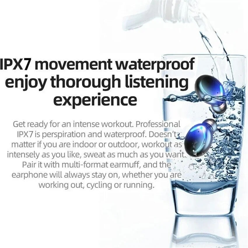 Bluetooth Earbuds for All Phones Tablets Computers Wireless Earphone Waterproof
