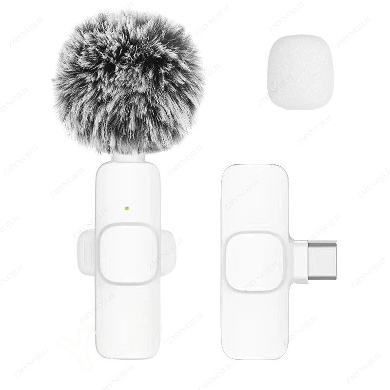 New Wireless Lavalier Microphone Portable Audio Video Recording Mini Microphone