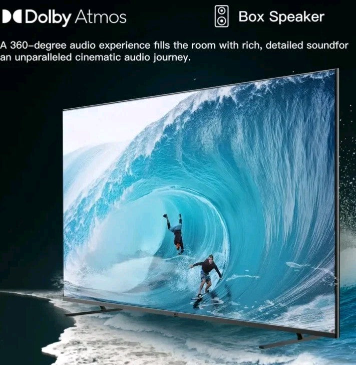 FPD 75 Inch Smart TV Google TV 4K UHD With Google Play Vision Atmos HDR 10