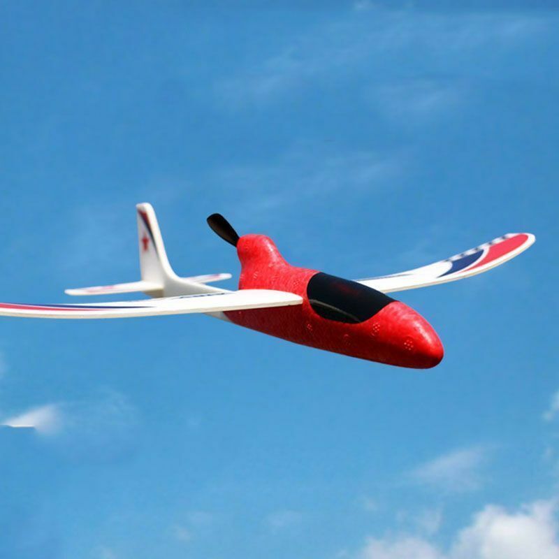 RC Glider Hand Throwing Airplanes Electric Capacitor Educational Toy For Kids