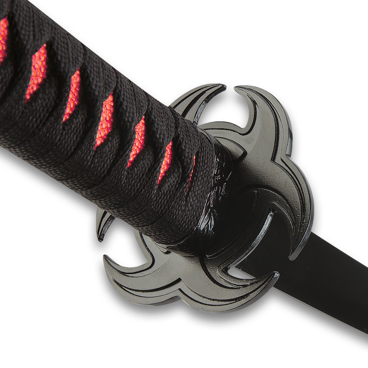 Red Bio-Hazard Katana and Sheath | Carbon Steel Blade | Length 38”