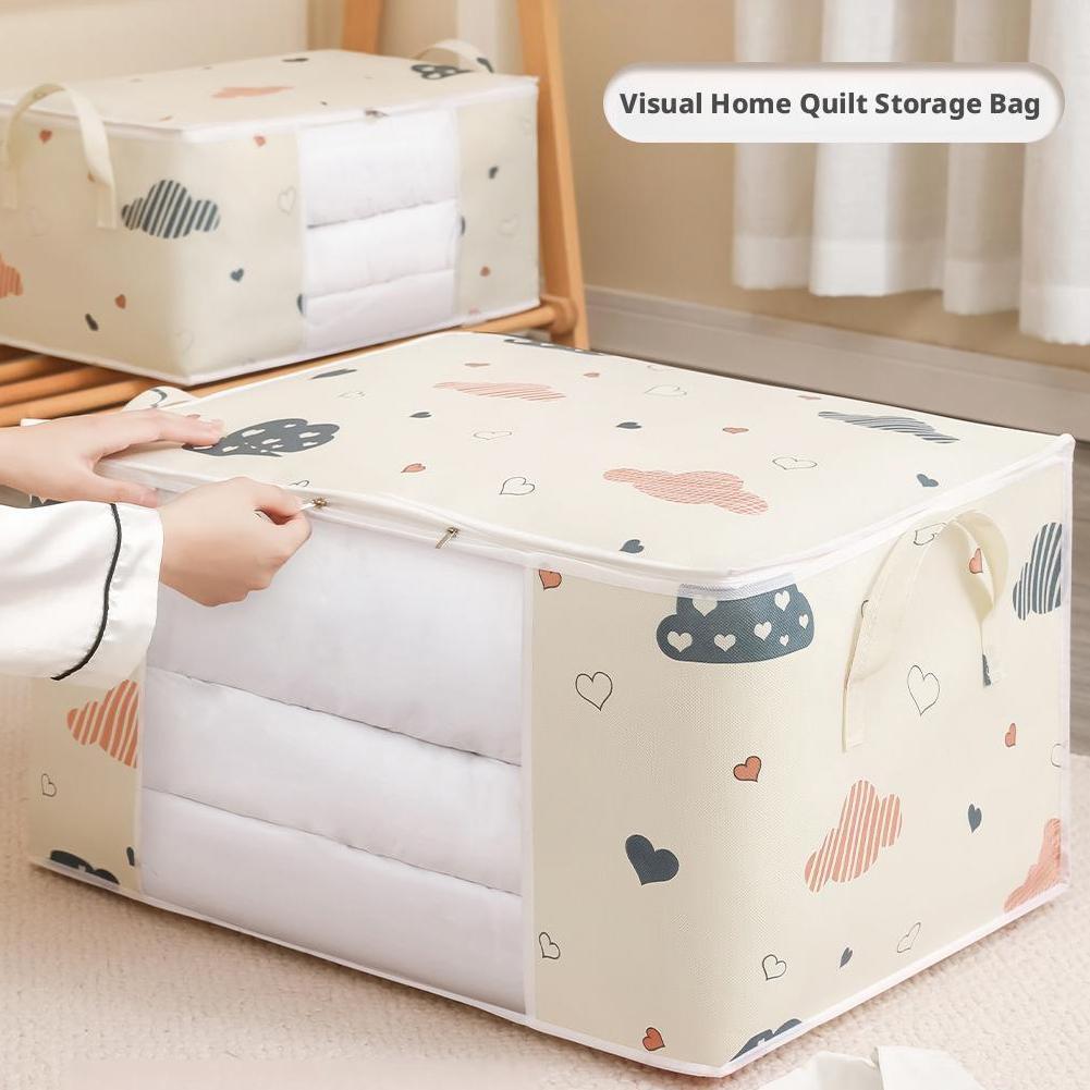 Clothes Storage Bag Large Capacity Organizer for Comforters Blanket Bedding🔥