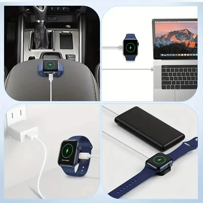 Portable Wireless Charger For Apple Watch Type C 8 Pin Ultra Fast Charger