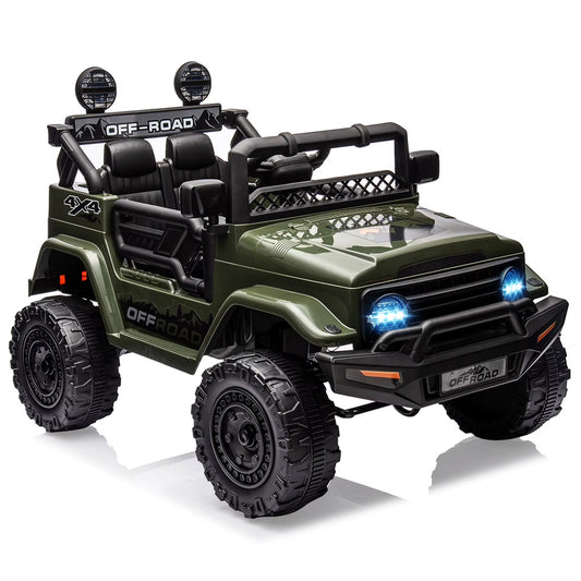 12V Kids Ride on Truck with Remote Control Spring Suspension Bluetooth Connectiv