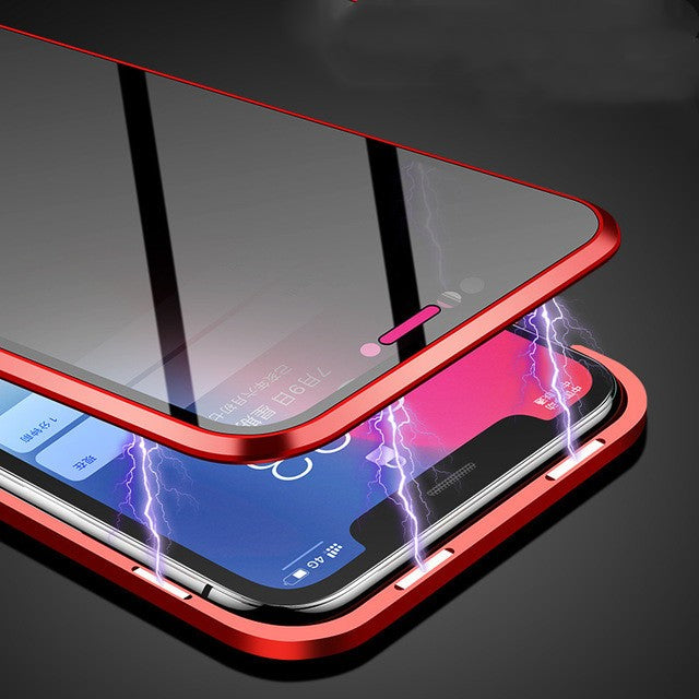 Phone Case Anti-peep Magnetic Protective Shell Magnetic Privacy Glass Case For P