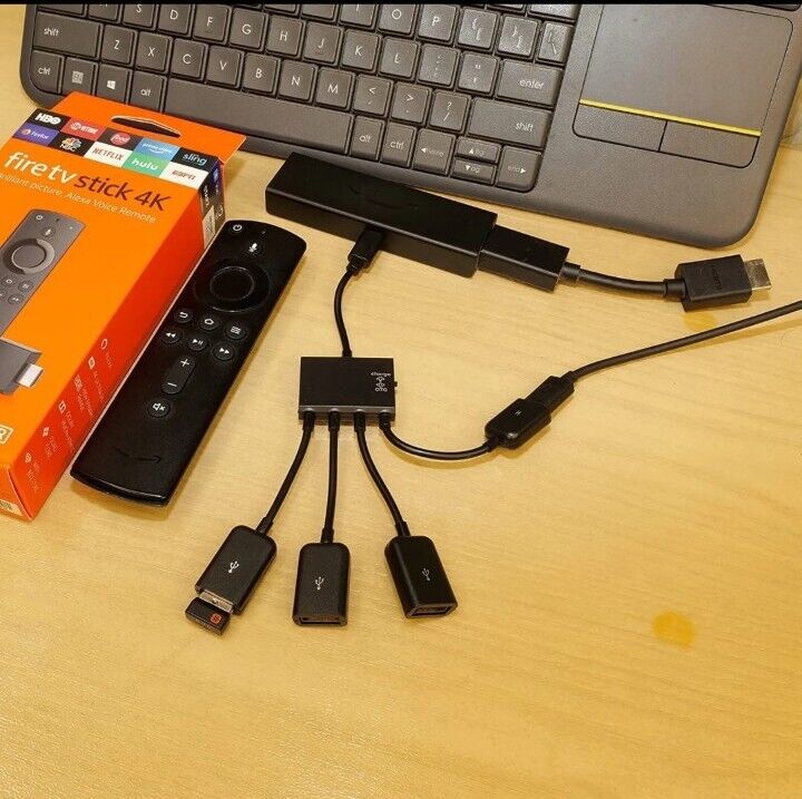 Micro USB Charging OTG Hub Splitter Cable for Smart Phone Android Tablet 4 In 1