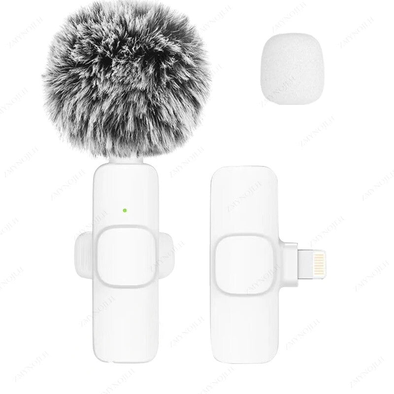 New Wireless Lavalier Microphone Portable Audio Video Recording Mini Microphone