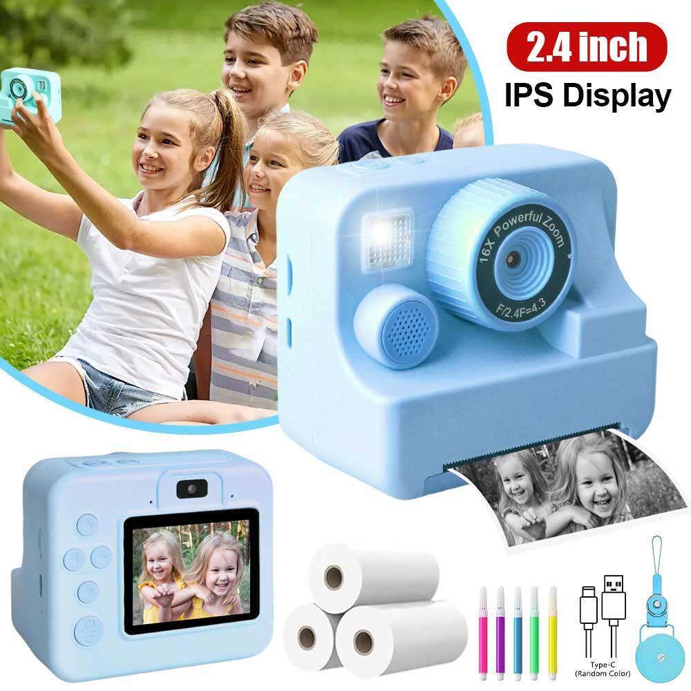 1080P Kids Camera Instant Print 32GB Instant Cameras That Print Photos Gifts  m