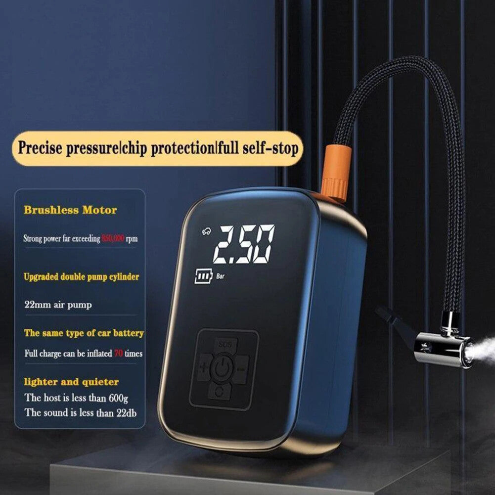 Fast Inflation Wireless Car Air Compressor Electric Tire Fill Pump Car Tire Ball