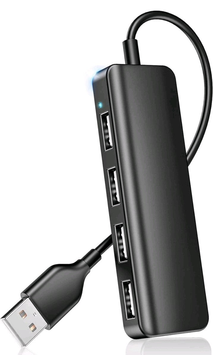 USB 3.0 Hub 4-Port USB Hub USB Splitter USB Expander for Laptops Flash Drive HDD
