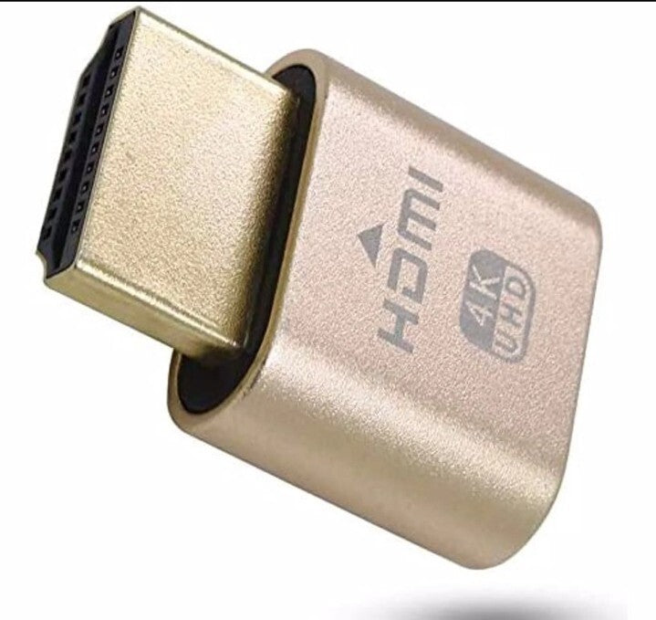 HDMI dummy plug Display Emulator Headless Ghost 1920x1080 4K mining server PC