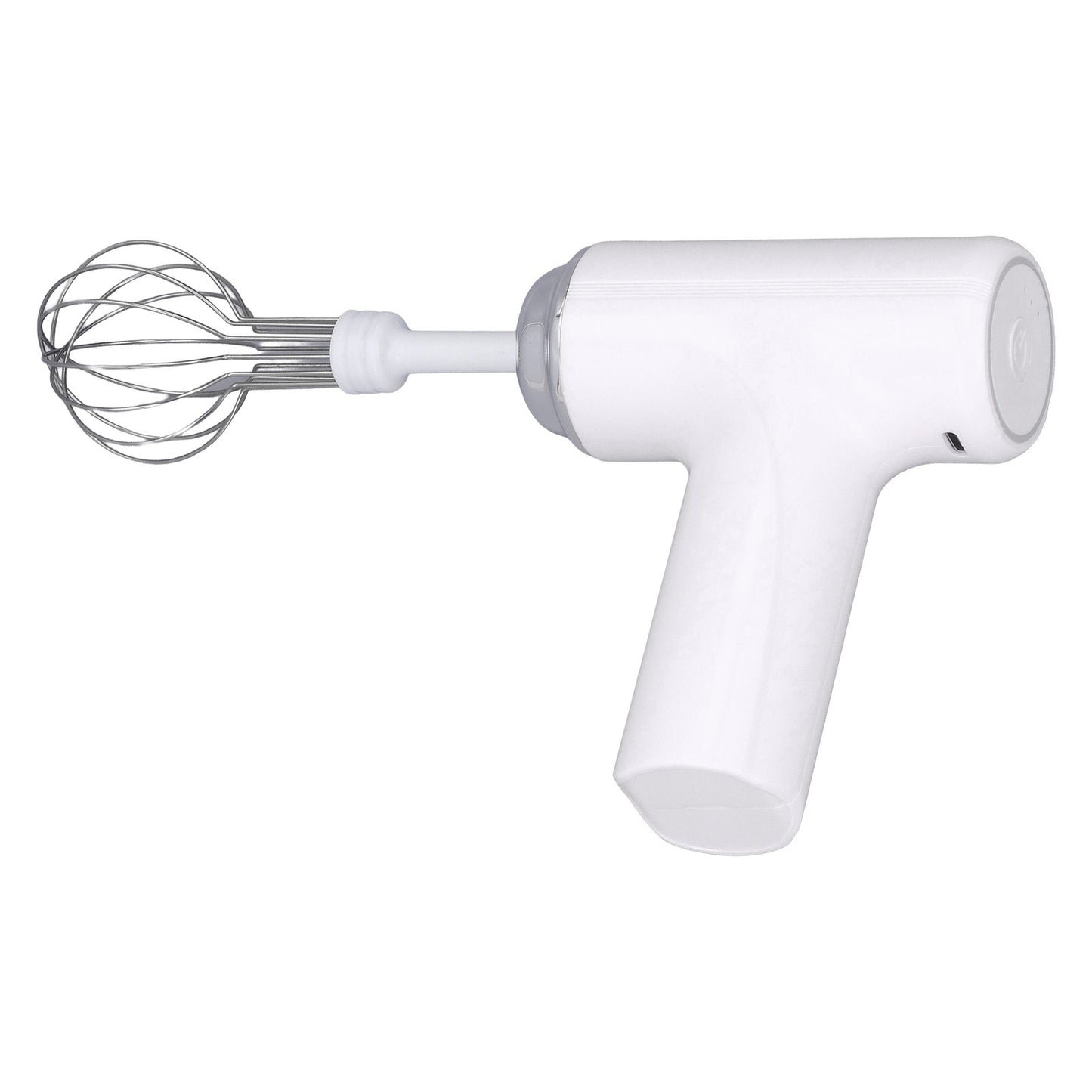 (White)Electric Cordless Hand Mixer Handheld Egg Whisk AN