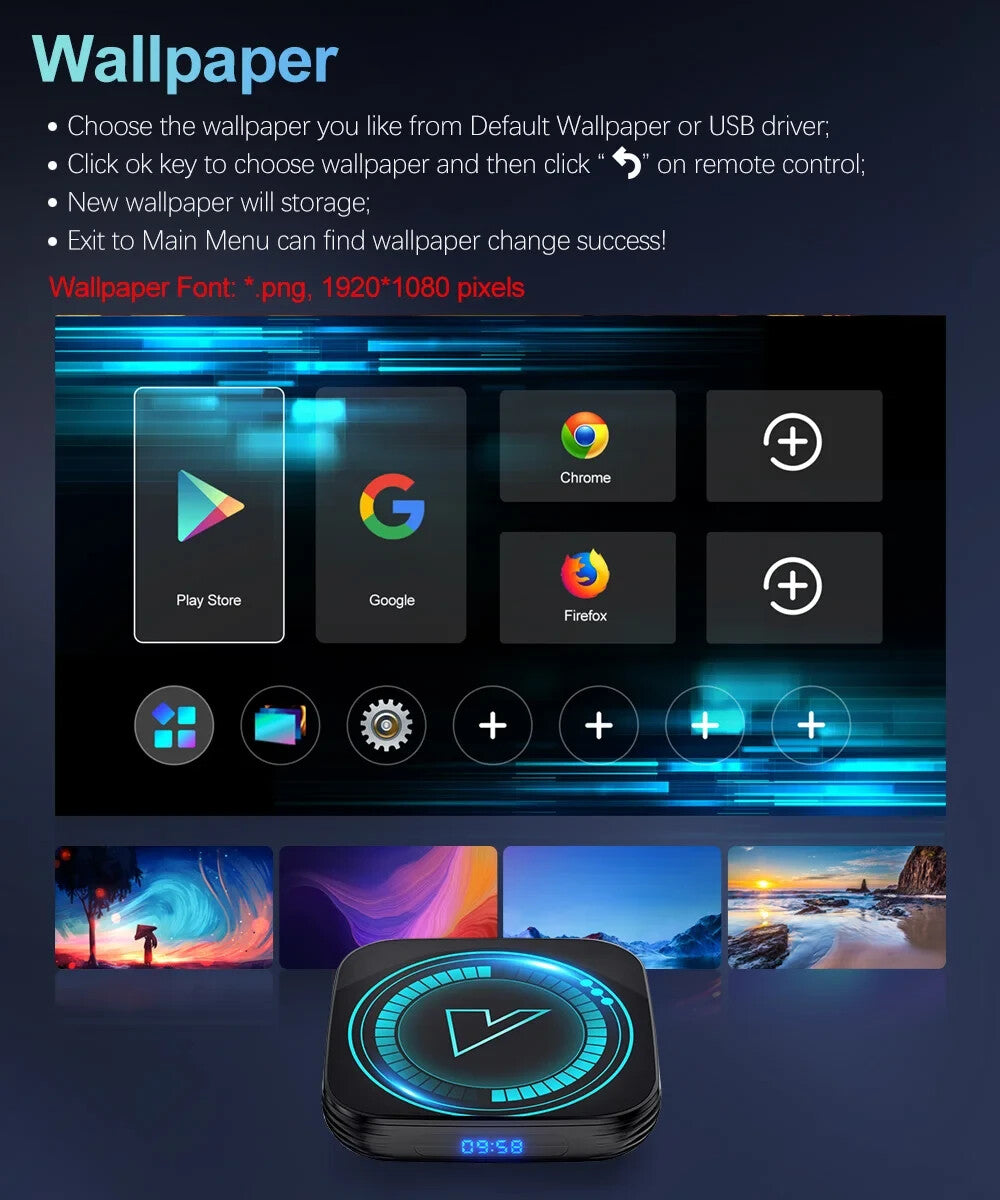 VONTAR H618 Smart TV Box Android 12 Allwinner Quad Core Cortex A53 Support 8K T
